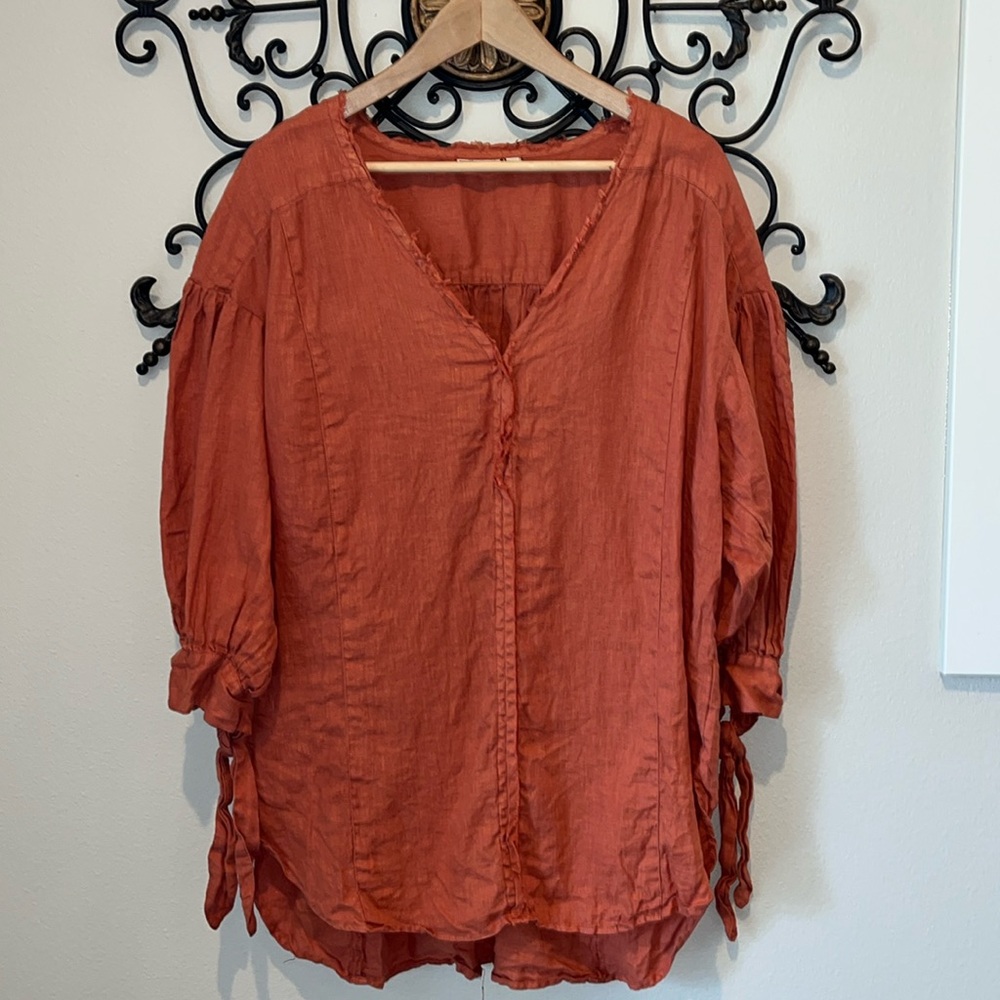 ANTHROPOLOGIE HOLDING HORSES "GINNIE" TUNIC TOP SIZE LARGE
